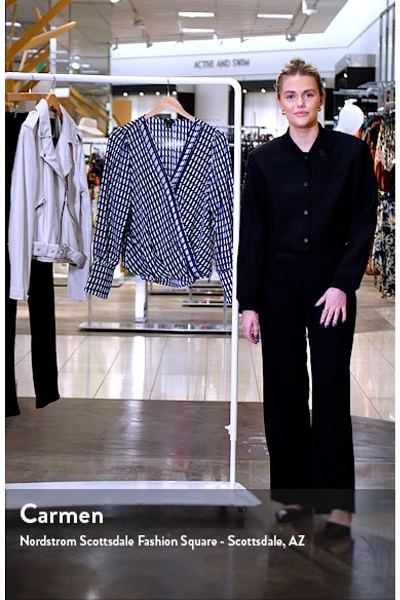 Long Sleeve Surplice Neck Top video