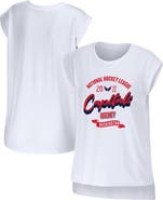 WEAR by Erin Andrews Women's WEAR by Erin Andrews White Washington Capitals Domestic Tank Top