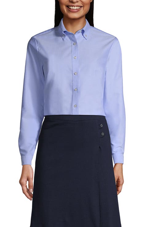 Women's Tall Long Sleeve Oxford Dress Shirt