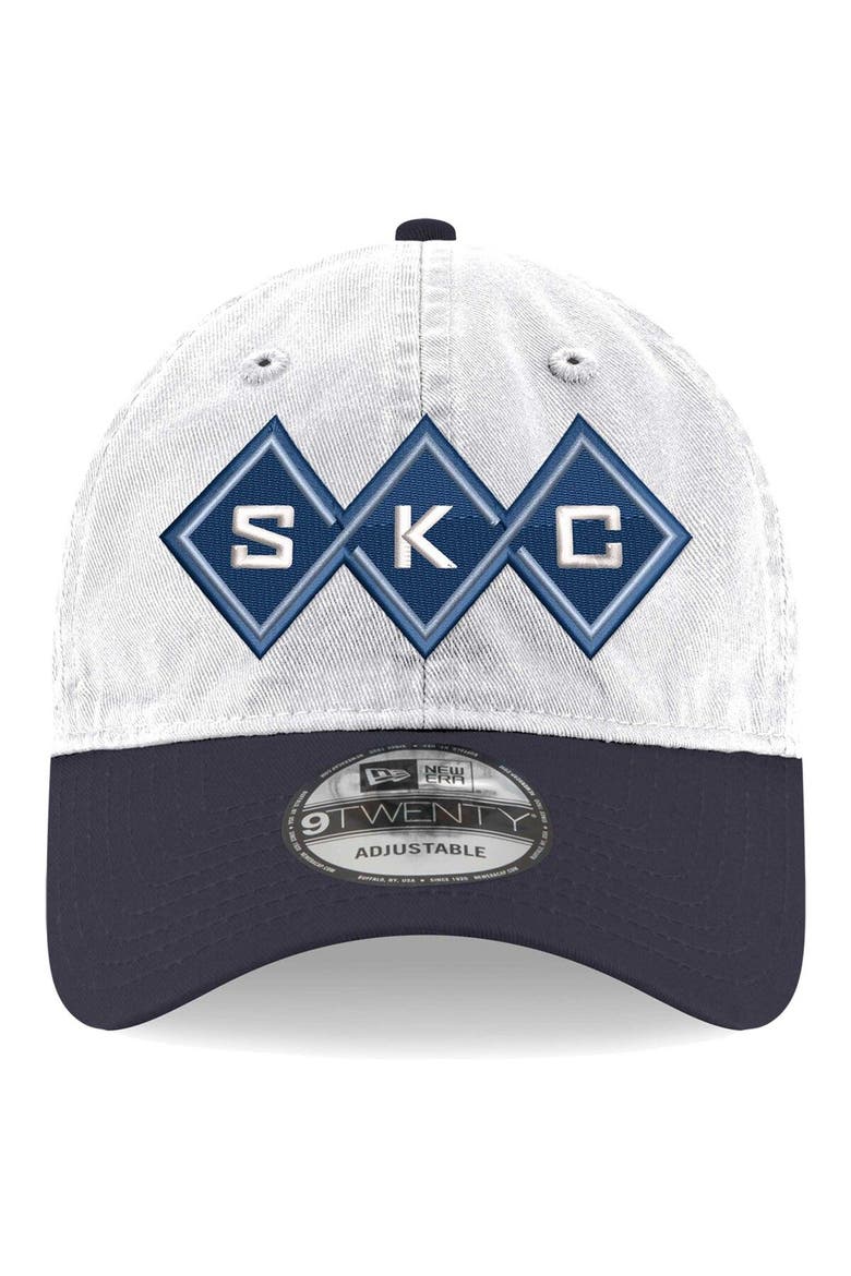 Men's New Era White Sporting Kansas City Jersey Hook 9TWENTY Adjustable Hat, Alternate, color, White