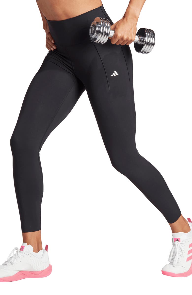 adidas Optime Luxe Pocket 7/8 Leggings, Main, color, 