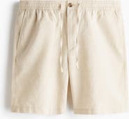 H&M Regular Fit Linen-blend Shorts