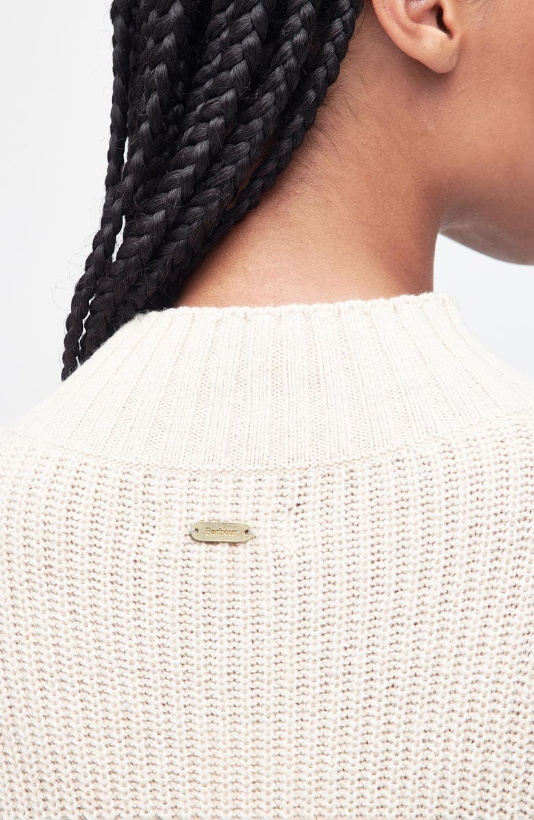 Barbour Elsa Cotton & Wool Blend Funnel Neck Sweater, Alternate, color, 