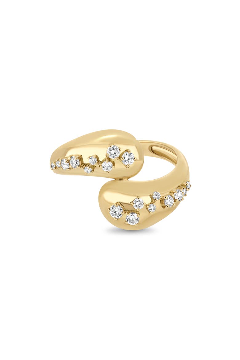 18K Gold Mika Diamond Crossover Ring, Alternate, color, 18K YELLOW GOLD