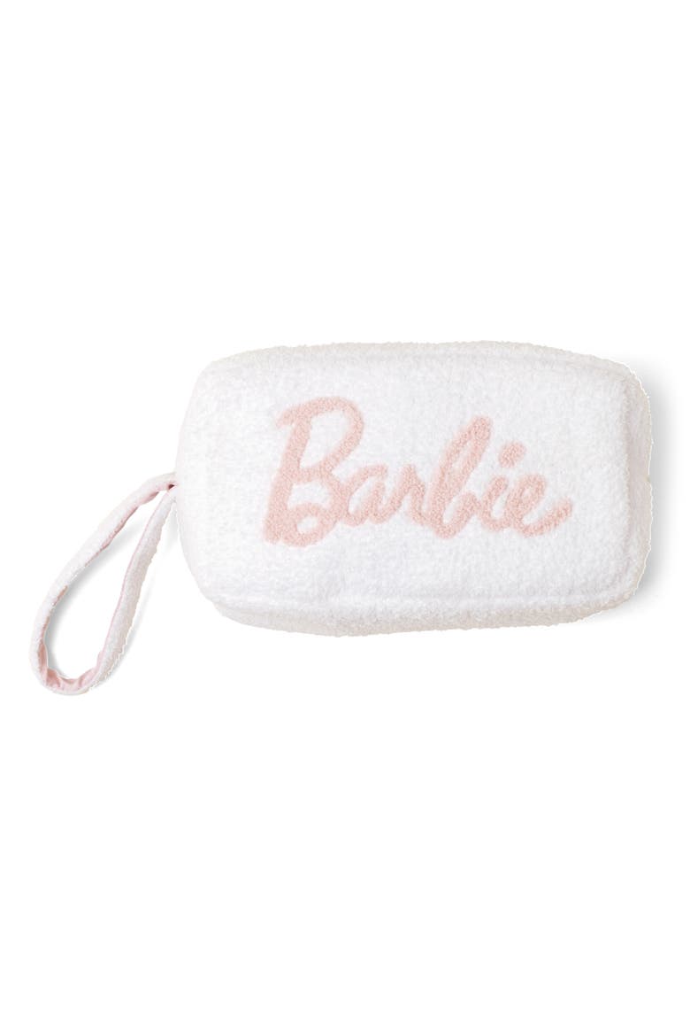 Barbie® CozyChic™ Eye Mask, Socks, Scrunchie & Travel Bag Set, Main, color, SEA SALT/ DUSTY ROSE