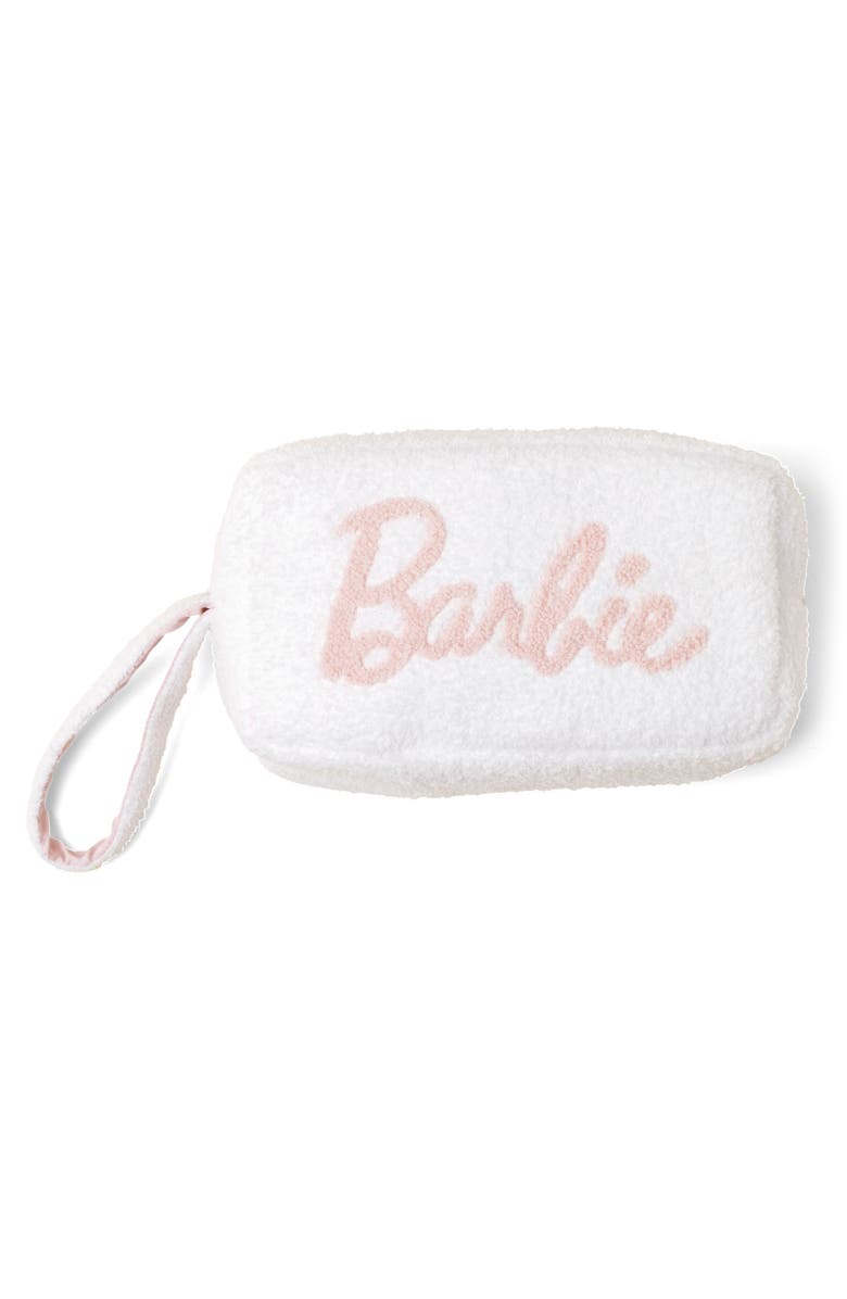 Barefoot Dreams<sup>®</sup> Barbie<sup>®</sup> CozyChic<sup>™</sup> Eye Mask, Socks, Scrunchie & Travel Bag Set, Main, color,