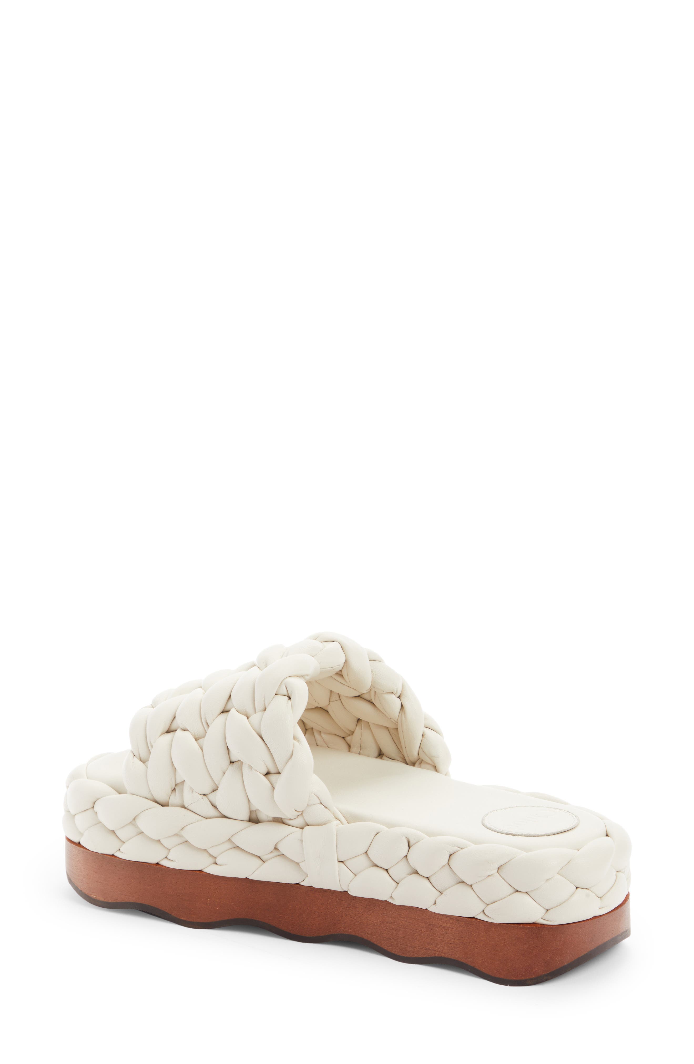 Chloé Wavy Slide Sandal, Alternate, color, 