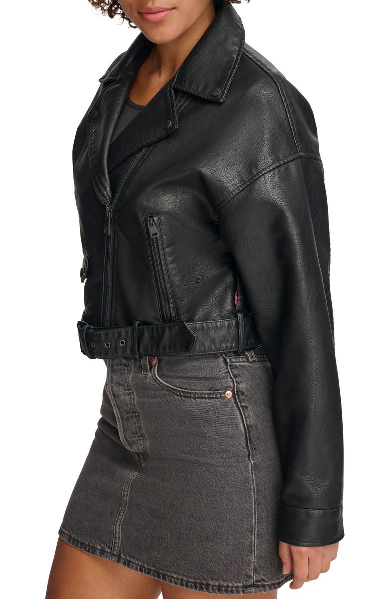 Levi's Faux Leather Moto Jacket, Alternate, color,