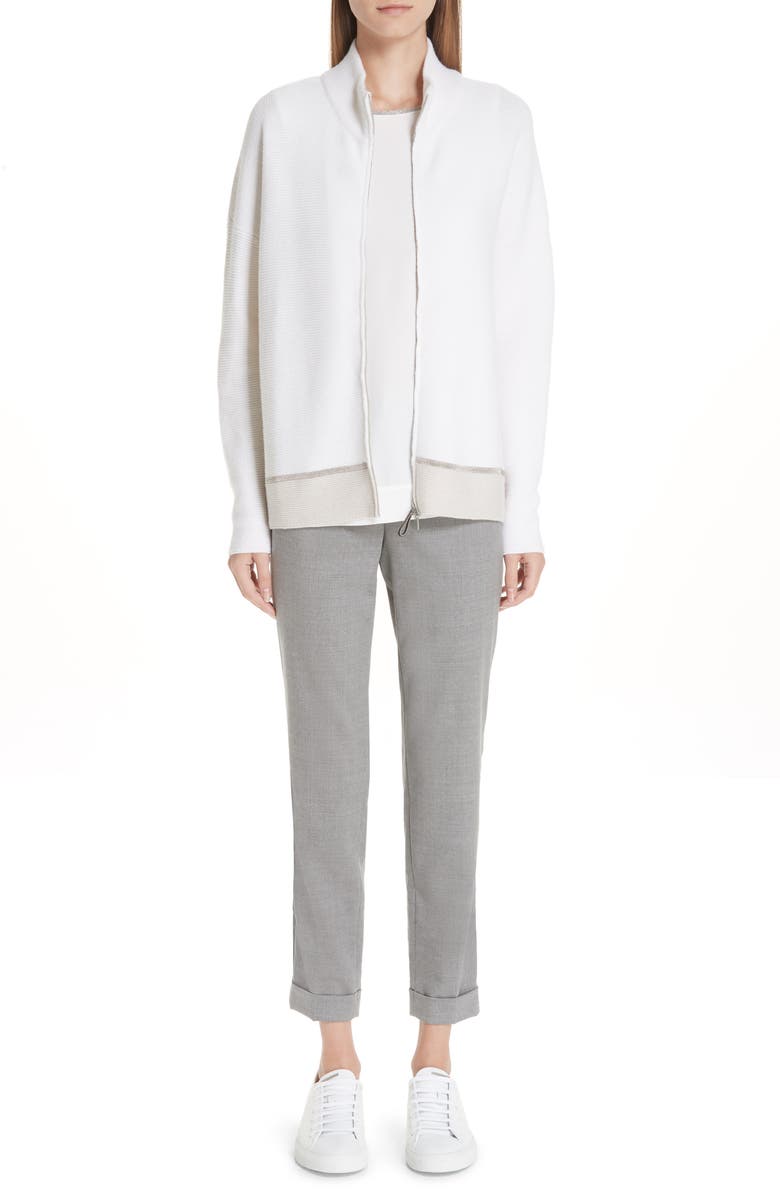 Fabiana Filippi Bead Neck Reversible Tank Top, Main, color,