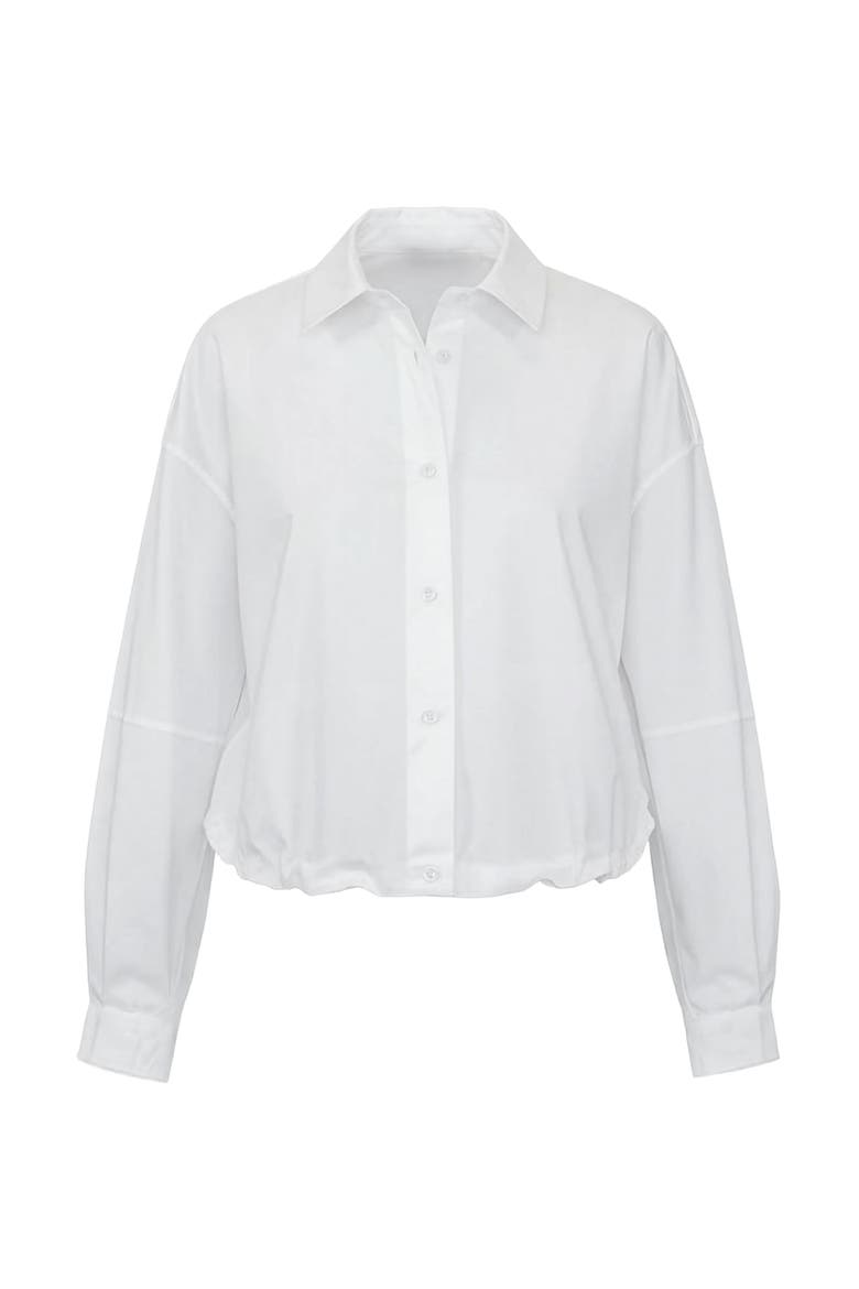 Lille Blouson hem shirt, Main, color, White