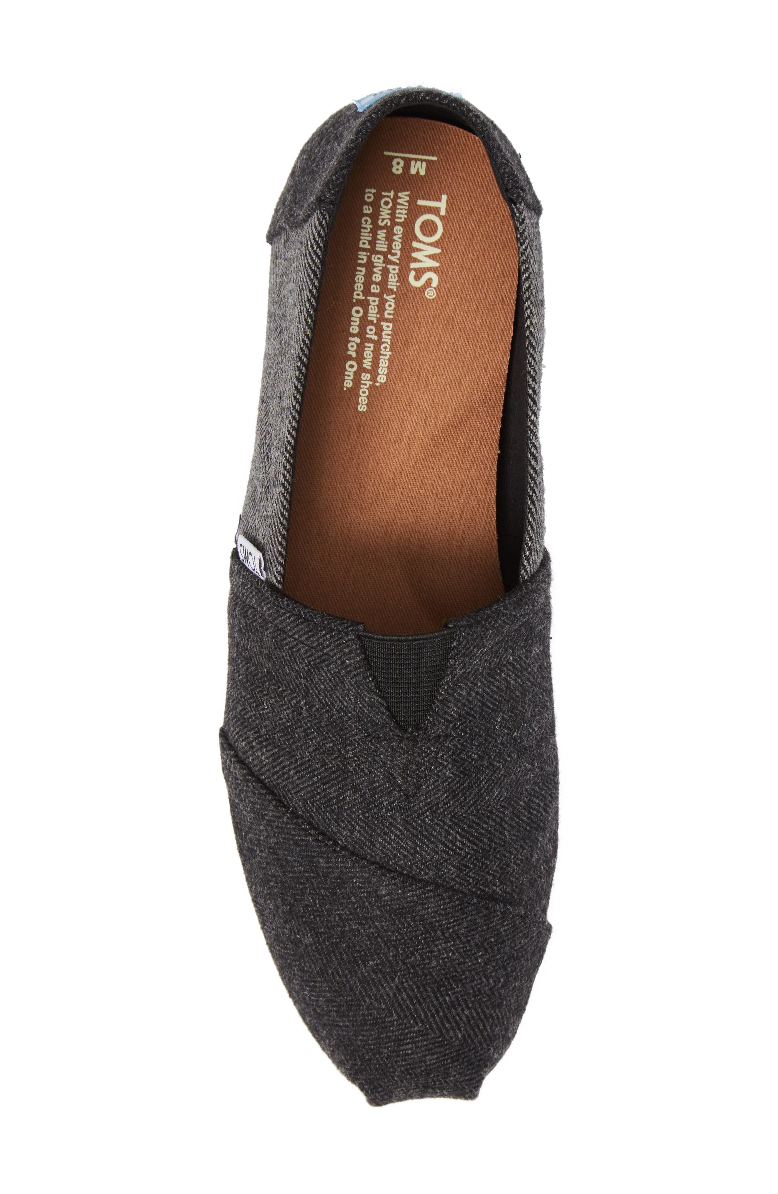 Classic Alpargata Slip-On, Alternate, color, BLACK/ GREY