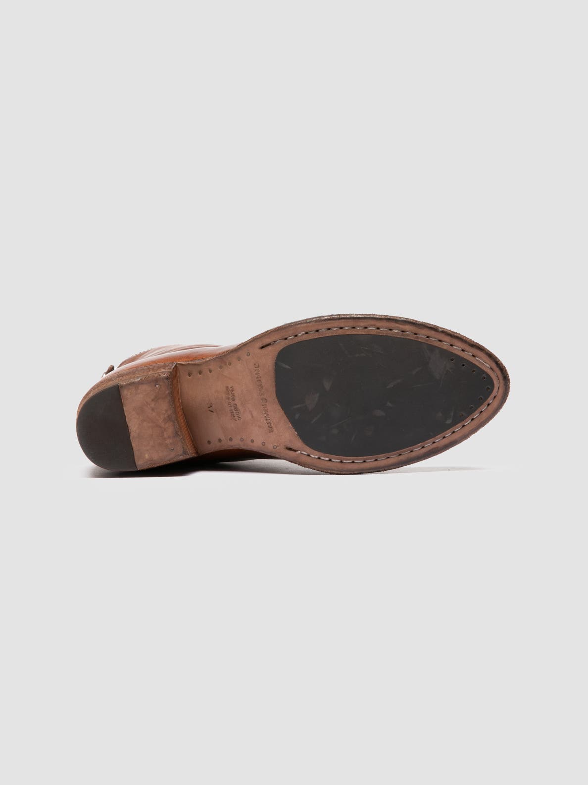 Officine Creative Wade 002 Leather Western Boots, Alternate, color, Light Brown