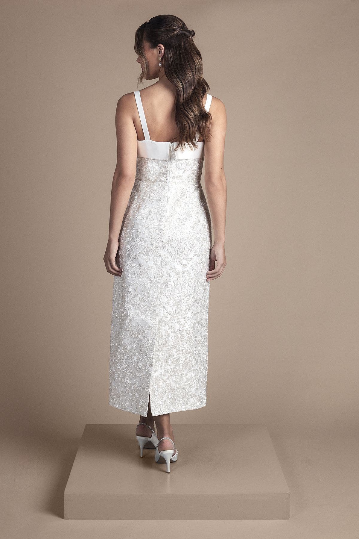 Ornate Lace Maxi Wedding Dress - image 2