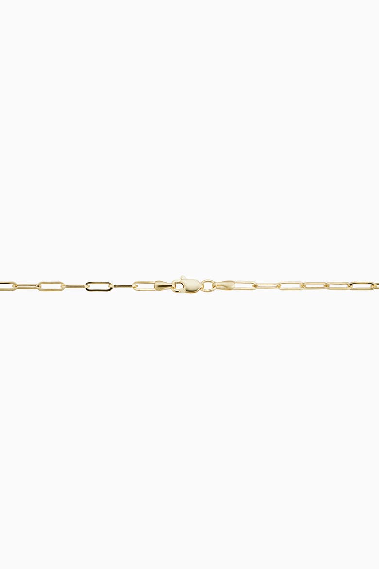 14K Yellow Gold Venice Link Petite Anklet, Alternate, color, Yellow Gold