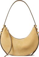 Tory Burch Romy Suede Half Moon Shoulder Bag