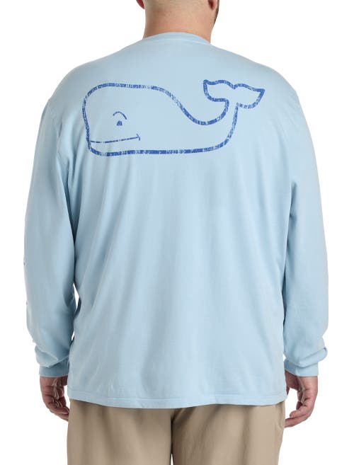 Vineyard Vines Whale Long-sleeve Graphic Tee In Bright Blue