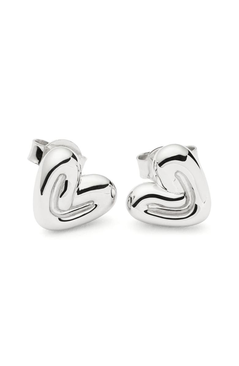 Missoma Mini Puffy Heart Stud Earrings, Alternate, color, 
