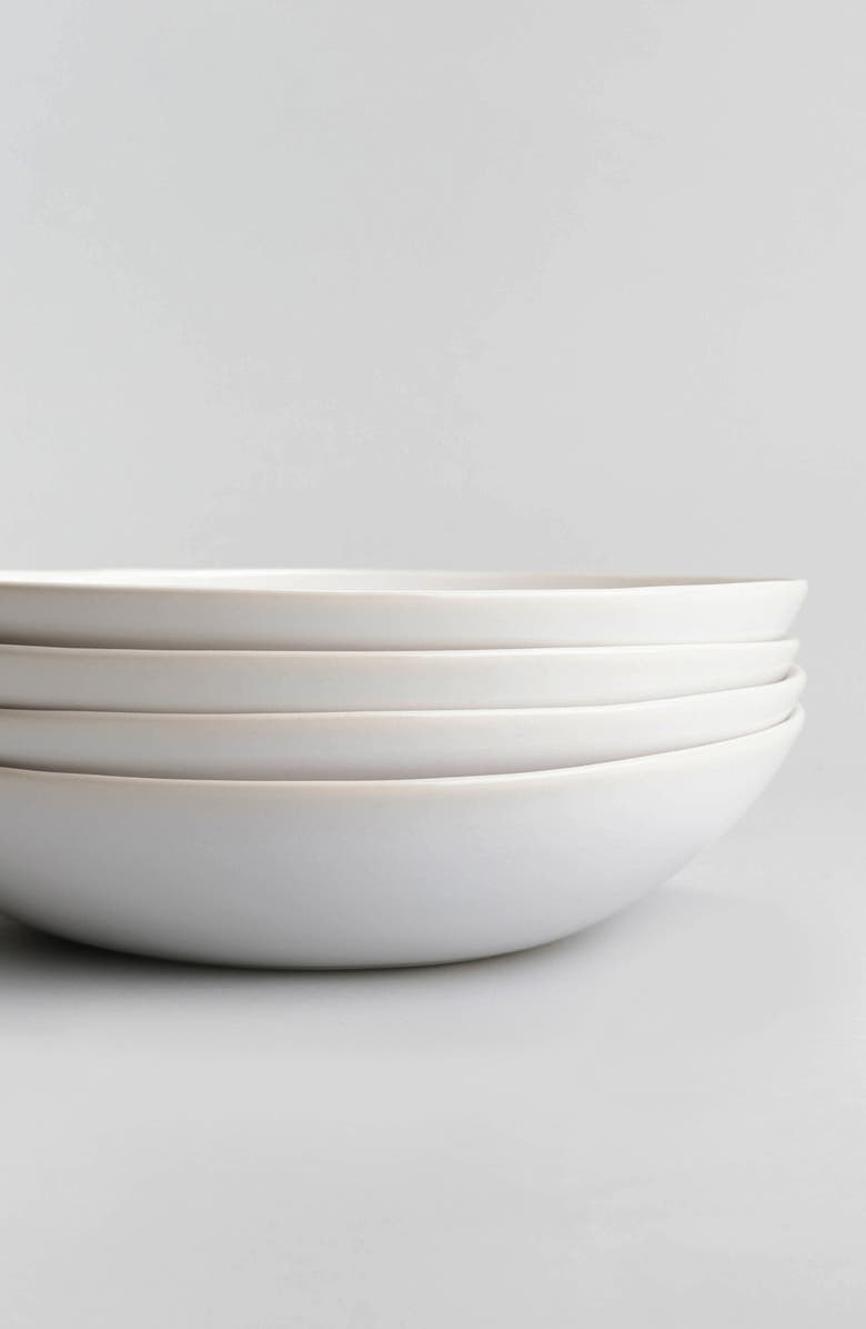 Fable The Pasta Set of 4 Bowls, Alternate, color, Pearl White