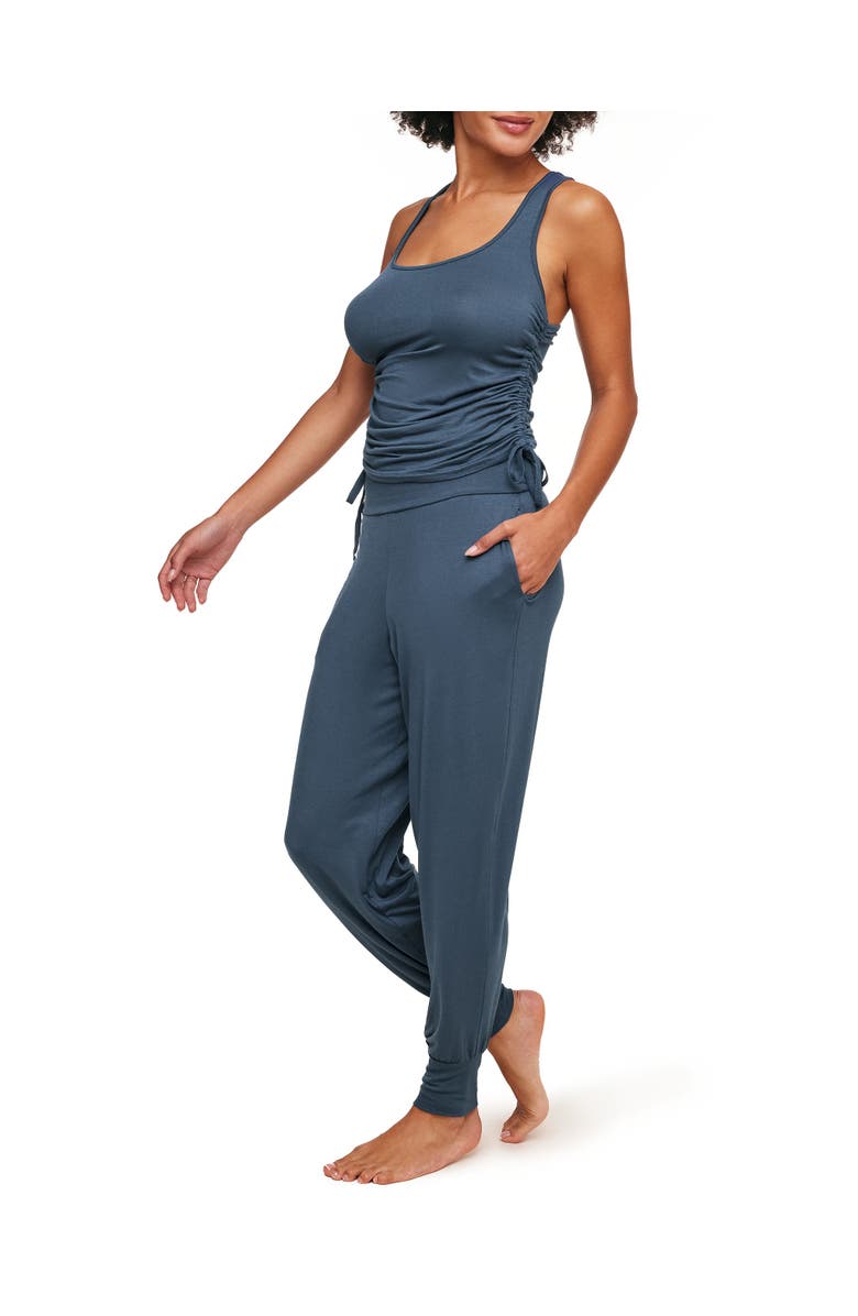 Adore Me Jayden Pajama Tank & Pant Set, Main, color, Dark Denim
