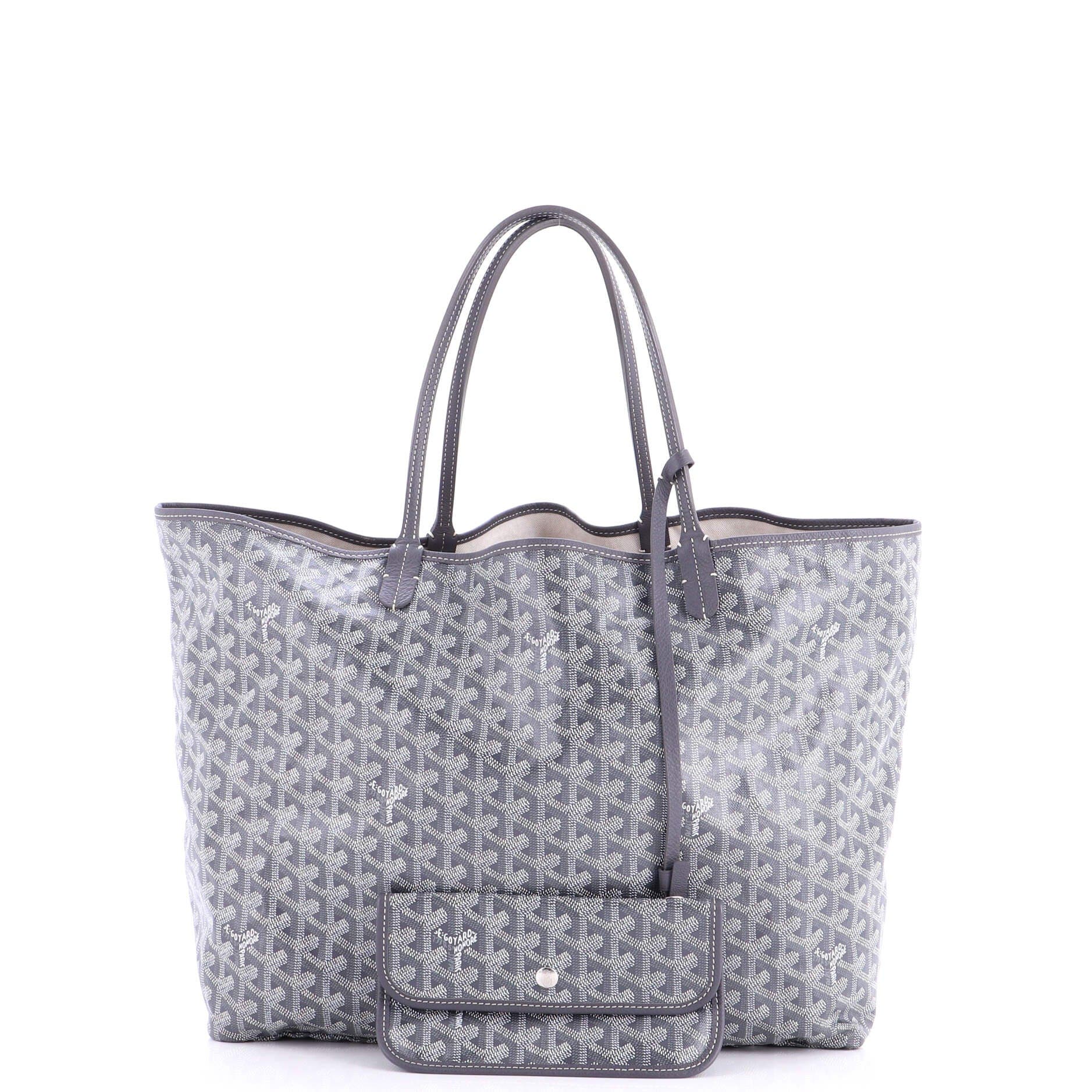 Pre-Owned Goyard Saint Louis Tote Coated Canvas GM, Alternate, color, Gray