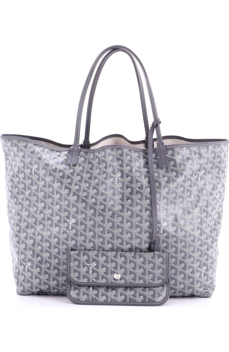 Pre-Owned Goyard Saint Louis Tote Coated Canvas GM, Alternate, color, Gray