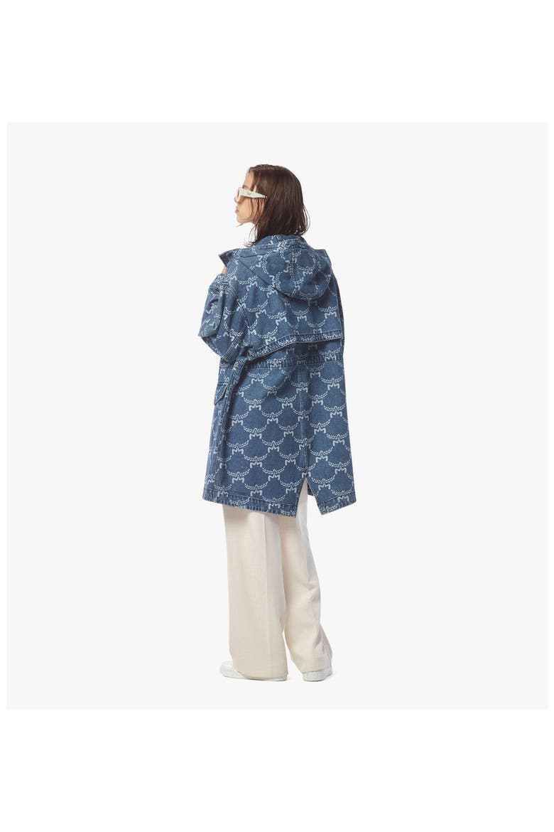 Lauretos Monogram 2-in-1 Denim Parka, Alternate, color, Indigo