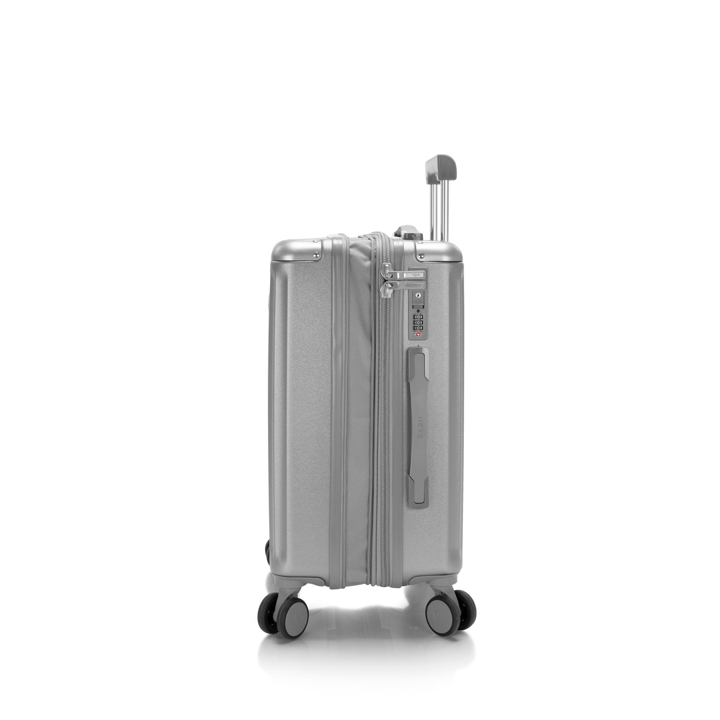 Heys Luxe 21 Inch Carry-on Luggage, Alternate, color, Silver