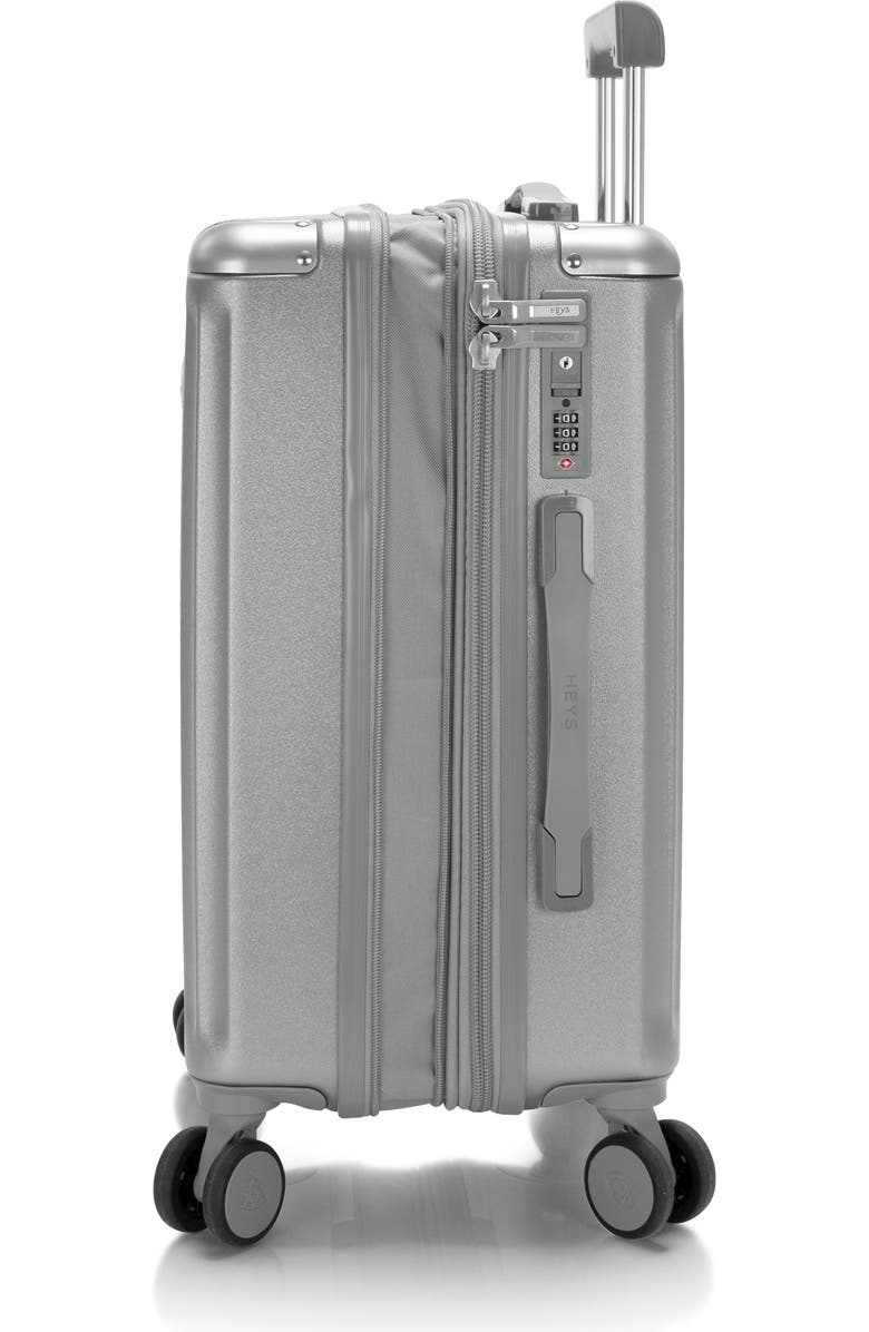 Heys Luxe 21 Inch Carry-on Luggage, Alternate, color, Silver