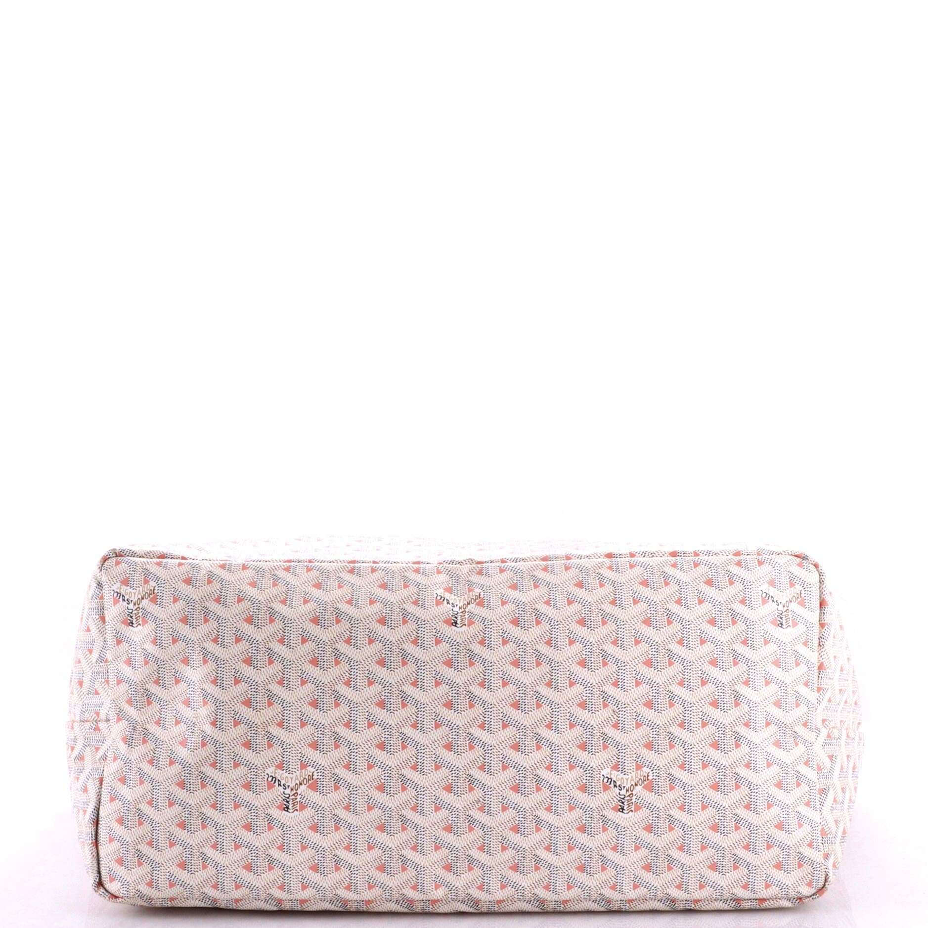 Pre-Owned Goyard Saint Louis Tote Claire Voie Coated Canvas GM, Alternate, color, White