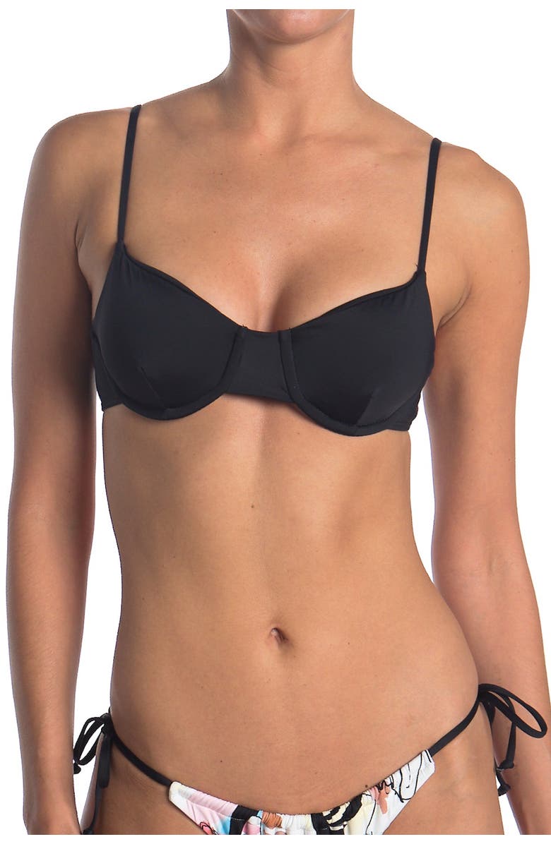 The Bikini Lab Solid Underwire Bikini Top, Alternate, color,