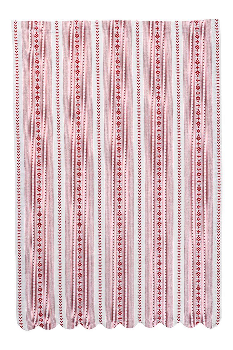 Villa Stripe Set of 2 Kitchen Towels, Alternate, color, RUBY