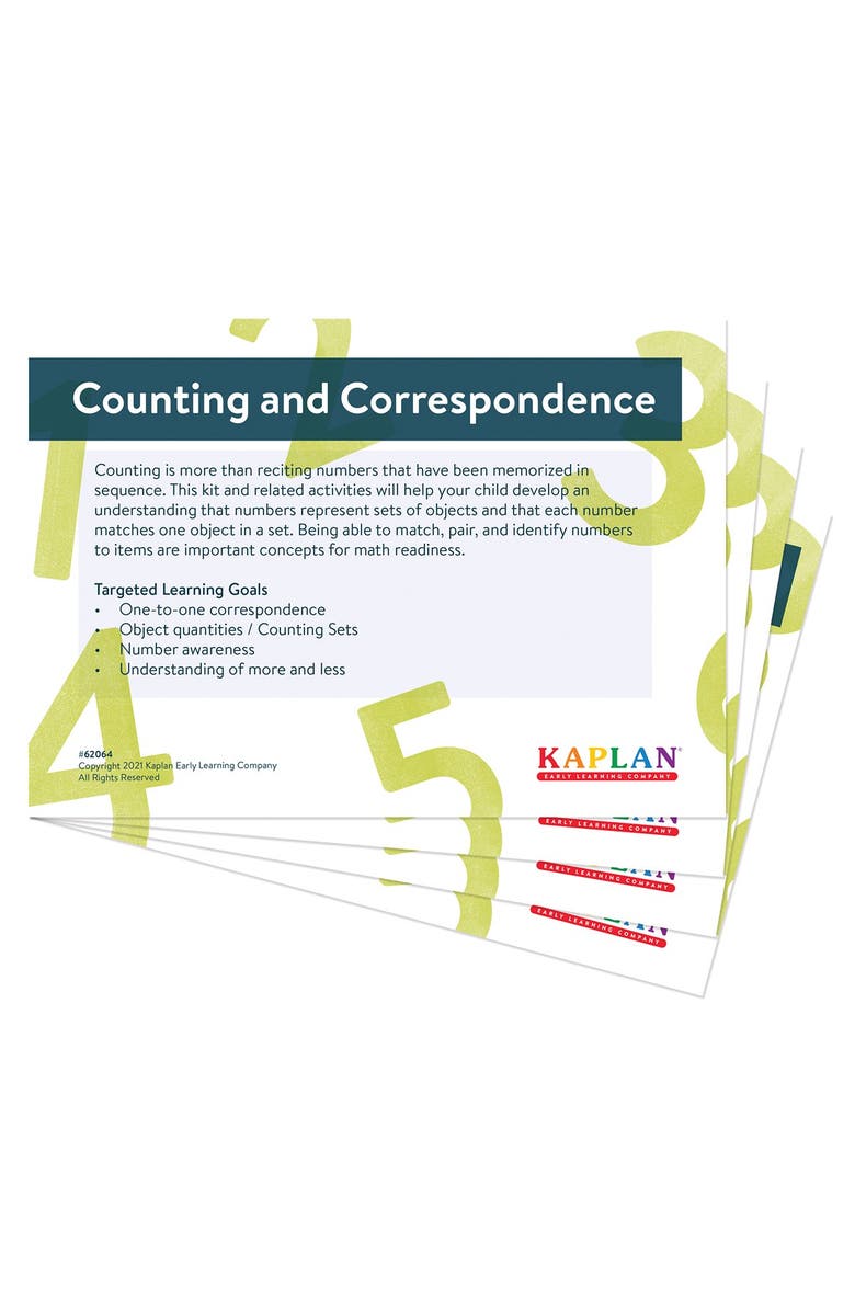 Kaplan Early Learning Company Back to Back Learning Kit - Counting & Correspondence, Alternate, color, Multicolored