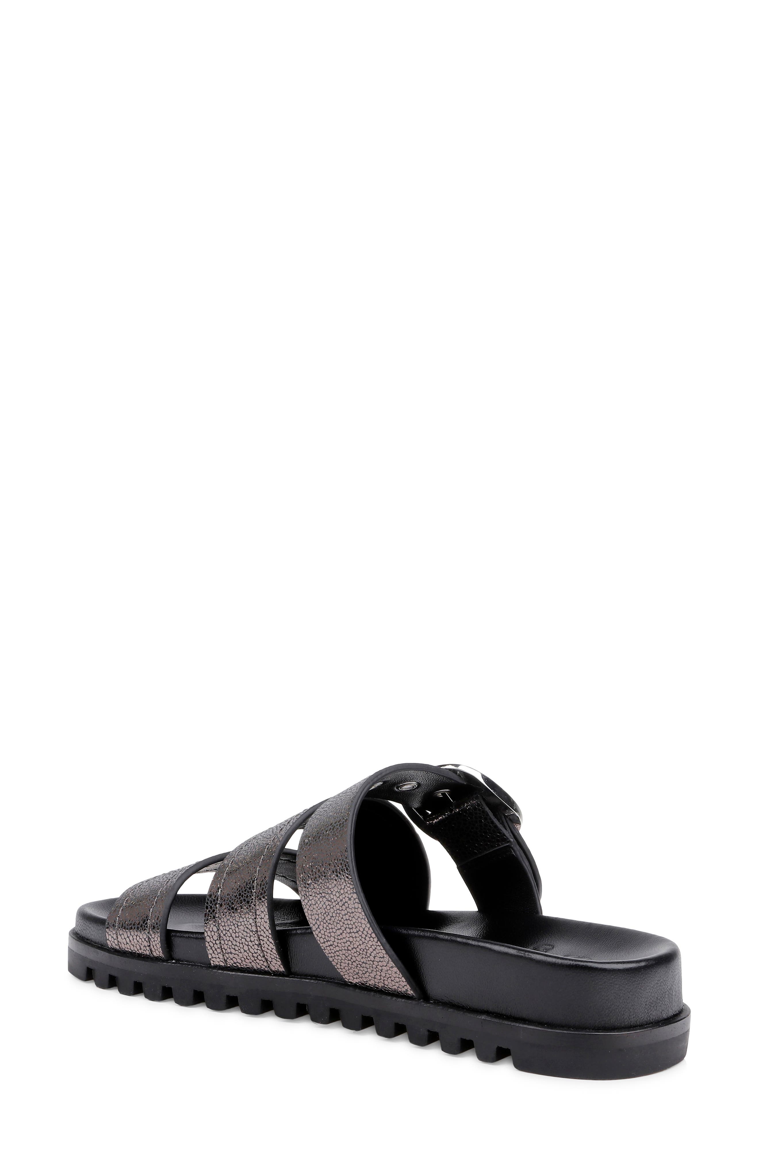 CLERAE Quasia Sandal, Alternate, color, Anthracite Metallic