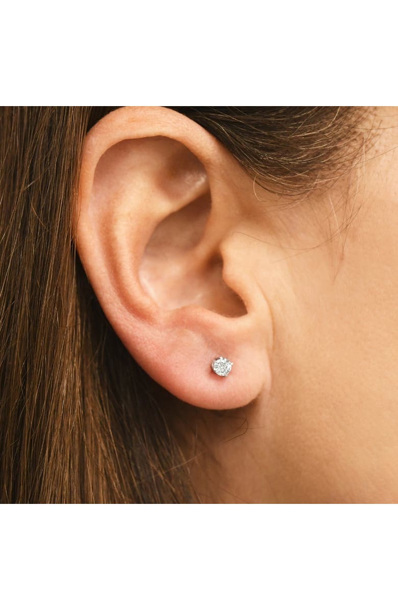 Bliss Diamond 1/3 Ct Screw Back Diamond Studs 14k Gold Lab Grown Earrings, Alternate, color, 14K White Gold