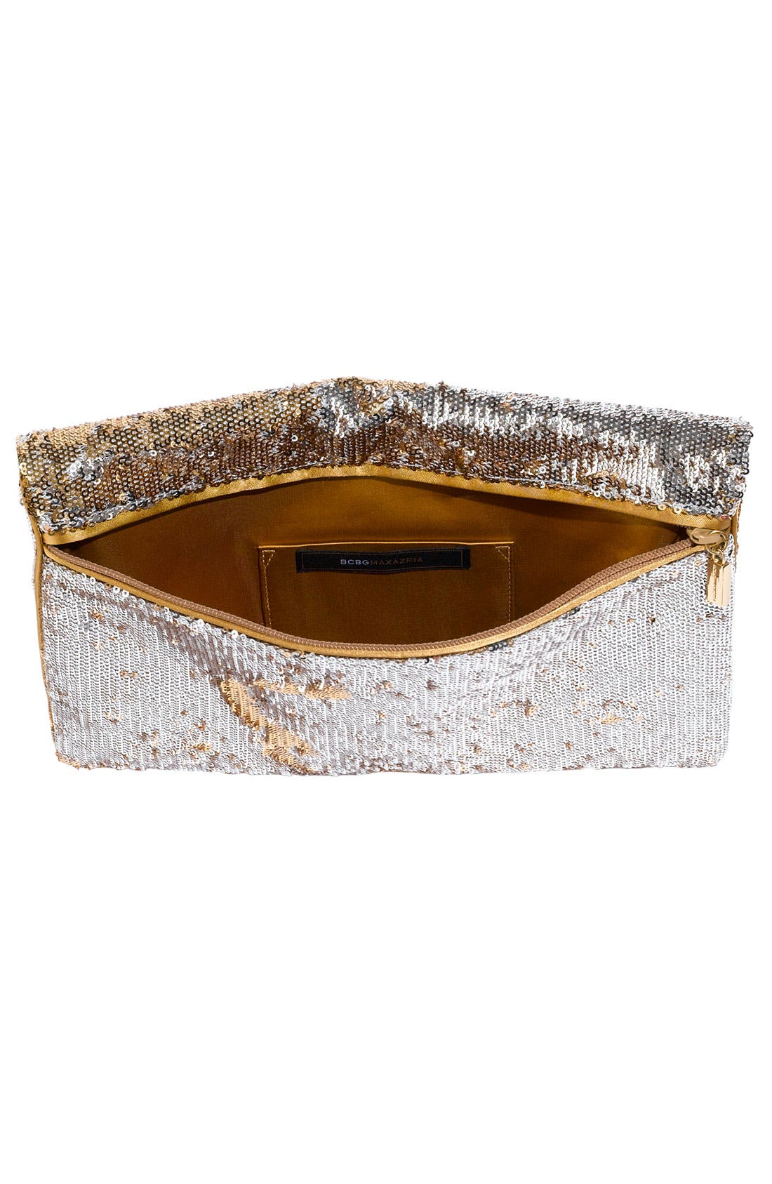 BCBGMAXAZRIA Reversible Sequin Envelope Clutch, Alternate, color, 