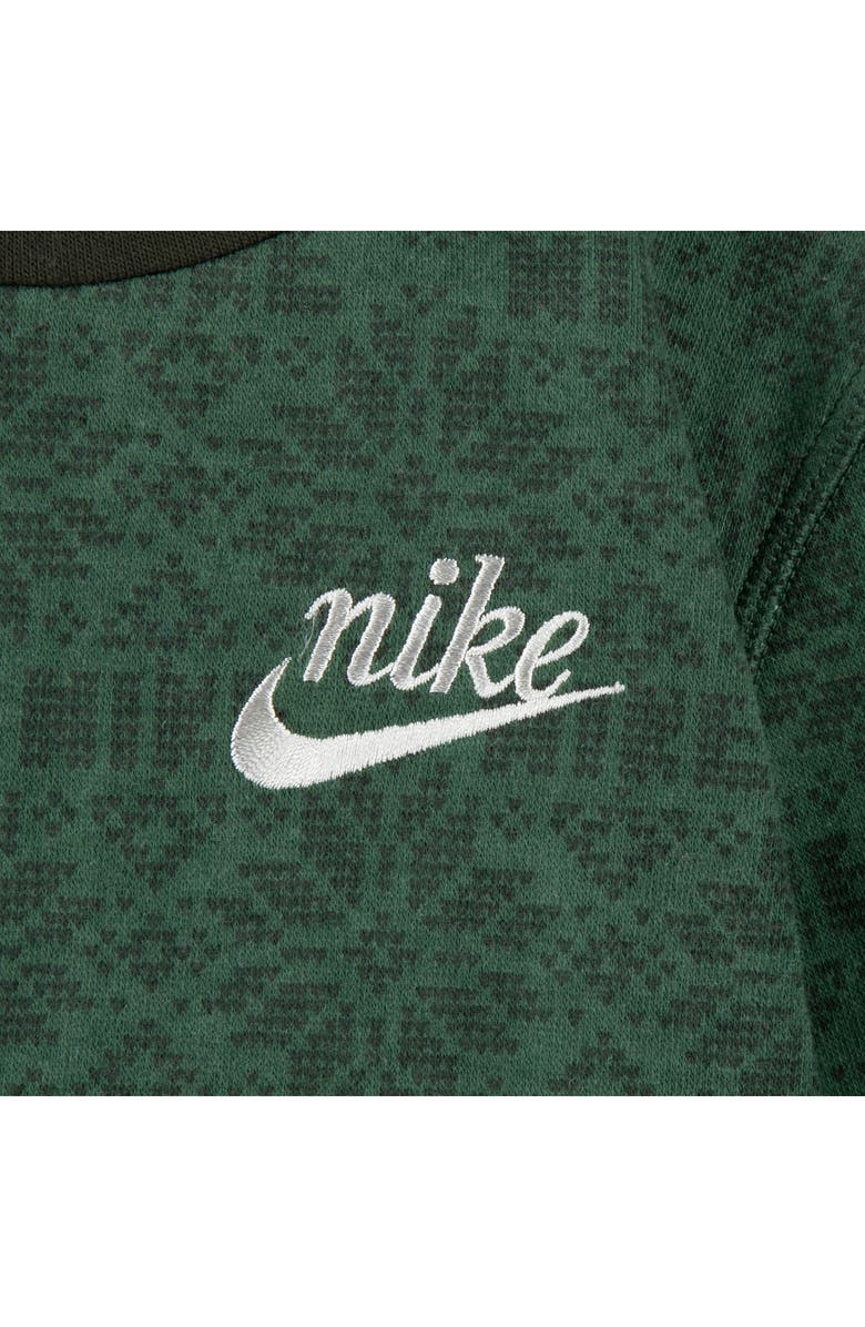 Nike Kids' Sportswear Club Holiday Crewneck Sweatshirt & Joggers Set, Alternate, color, Nobel Green