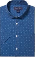 Mizzen+Main Leeward Trim Fit Short Sleeve Performance Button-Up Shirt