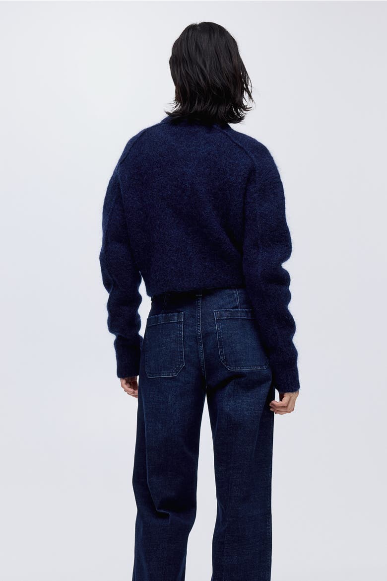Wide High Jeans, Alternate, color, Dark denim blue