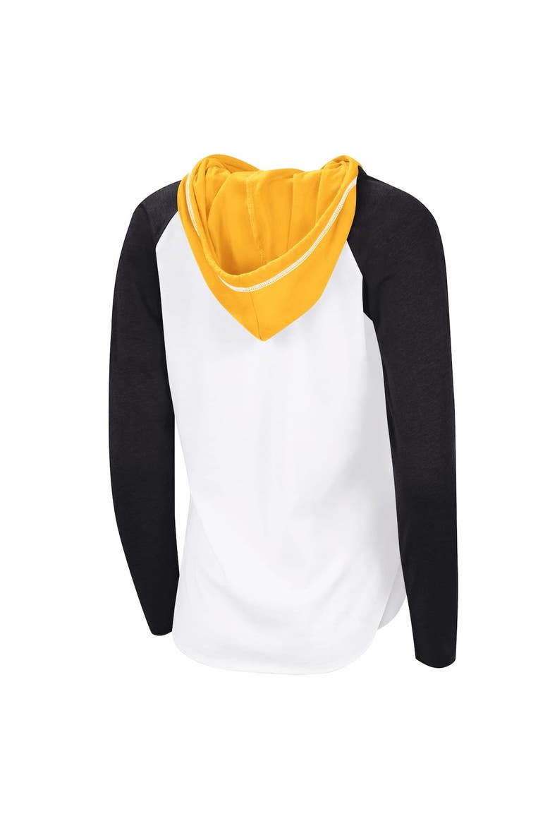 Women's G-III 4Her by Carl Banks  White Boston Bruins VIP Raglan Long Sleeve Hoodie T-Shirt, Alternate, color, White