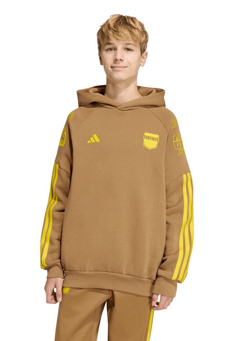 Kids' Fortnite Graphic Hoodie, Alternate, color, BROWN DESERT/ YELLOW
