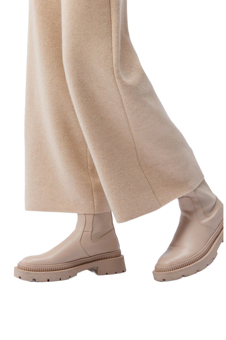 Cashmere Wide-Leg Pants, Alternate, color, beige