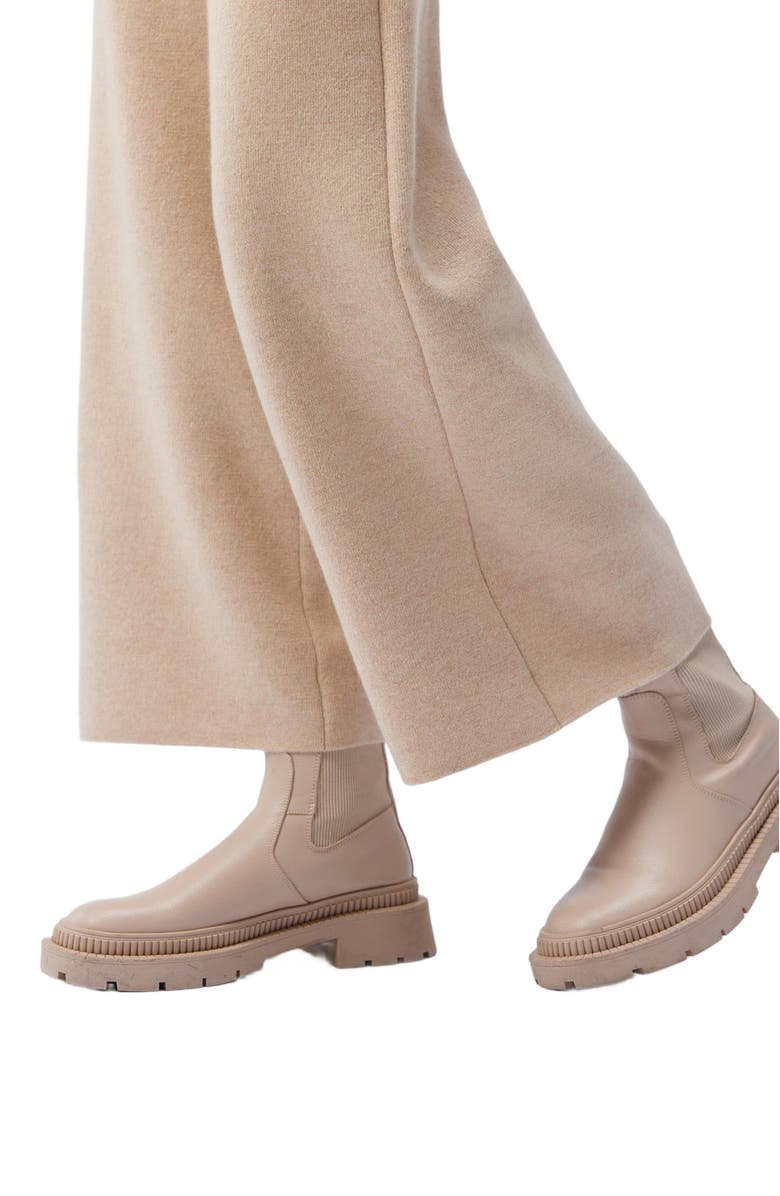 GOBI Mongolian Cashmere Cashmere Wide-Leg Pants, Alternate, color, Beige