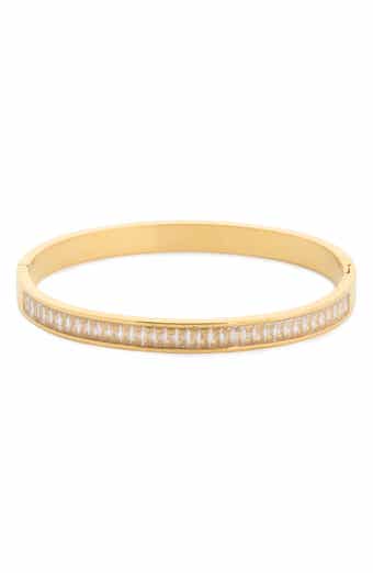 Octavia Baguette Cubic Zirconia Bangle Bracelet