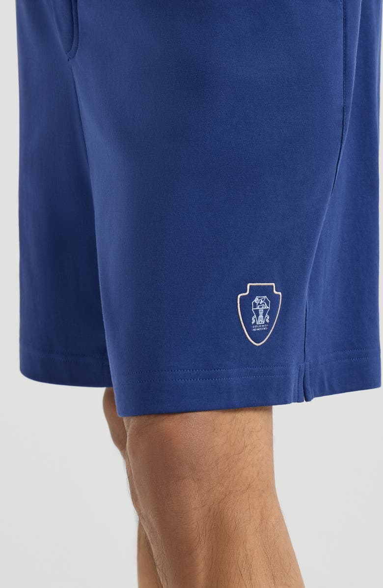 Brunello Cucinelli Interlock Bermuda shorts, Alternate, color, Avio Blue
