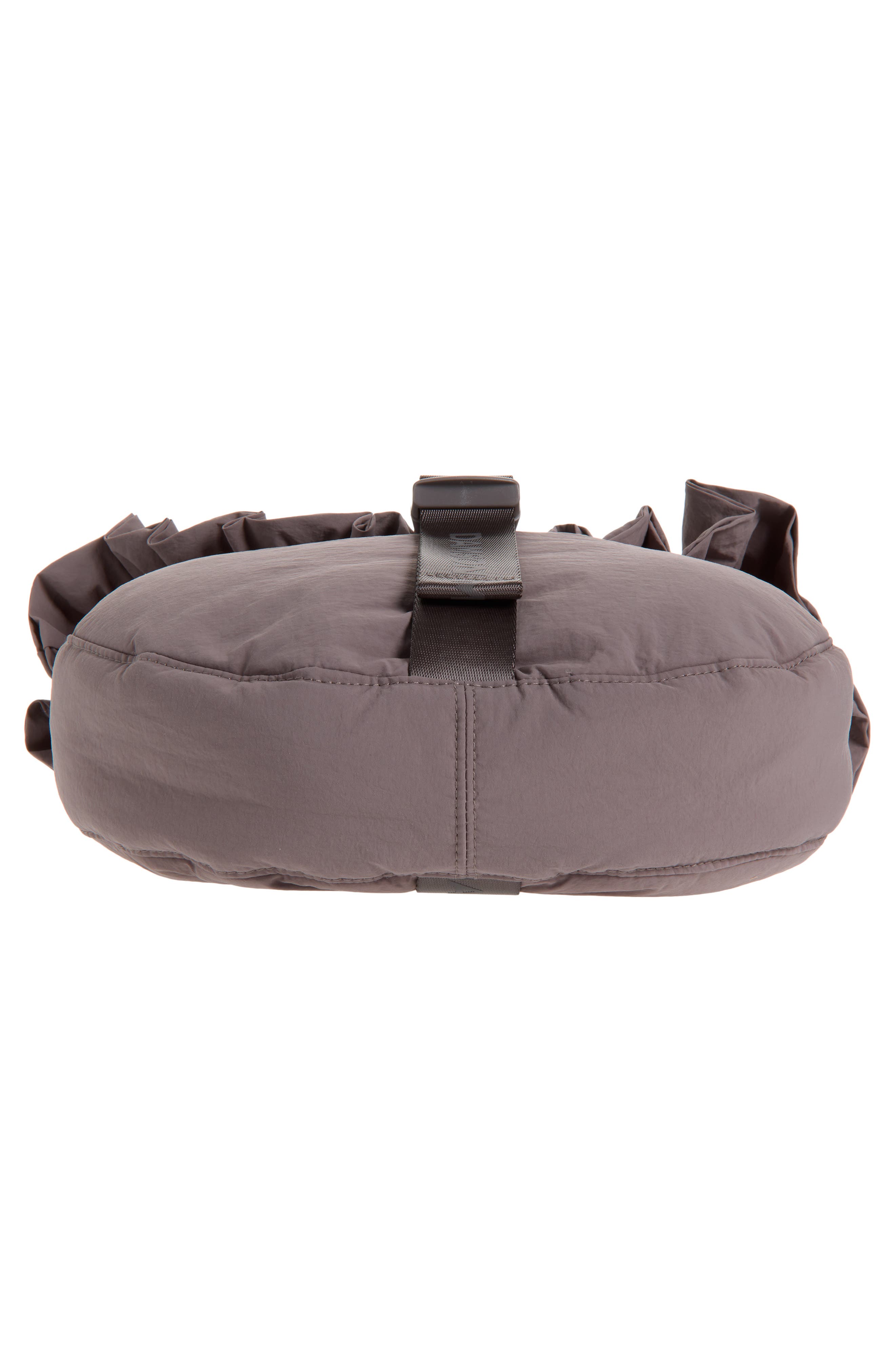 Atticus Buckle Shoulder Bag, Alternate, color, GREY