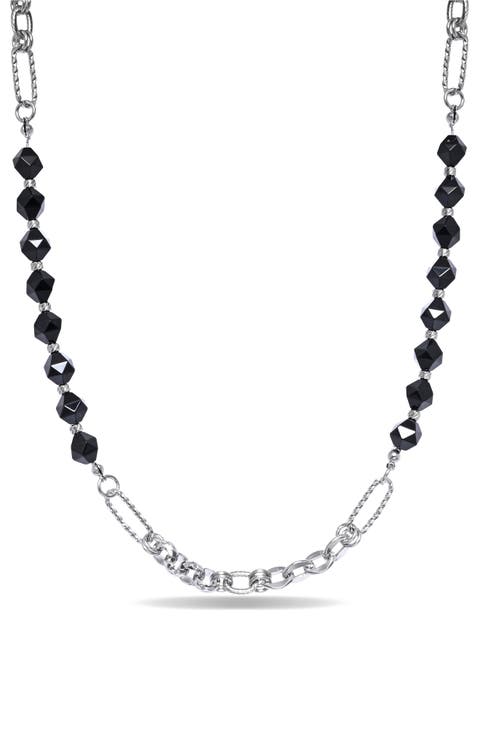 Men's Wyatt Agate & Chain Necklace