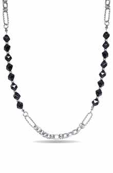 EYE CANDY LOS ANGELES Men's Wyatt Agate & Chain Necklace