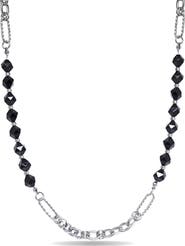 EYE CANDY LOS ANGELES Men's Wyatt Agate & Chain Necklace