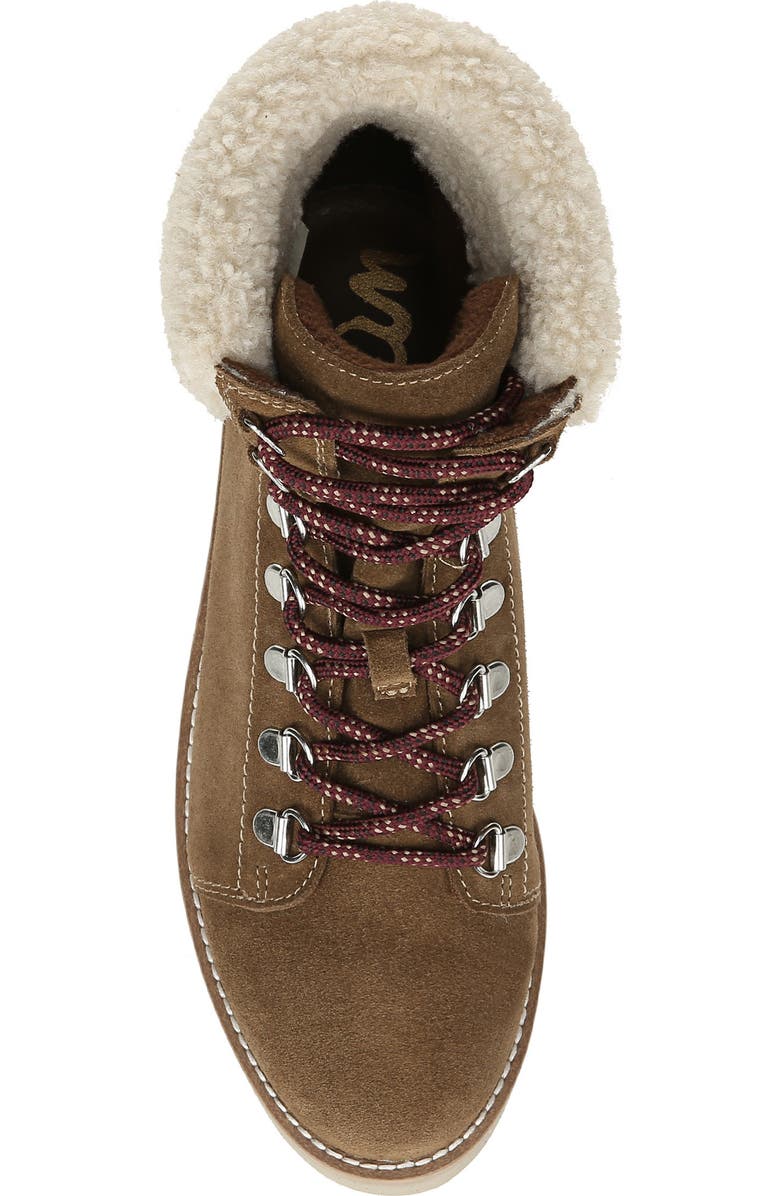 Sam Edelman Franc Hiking Boot with Faux Shearling Trim, Alternate, color,