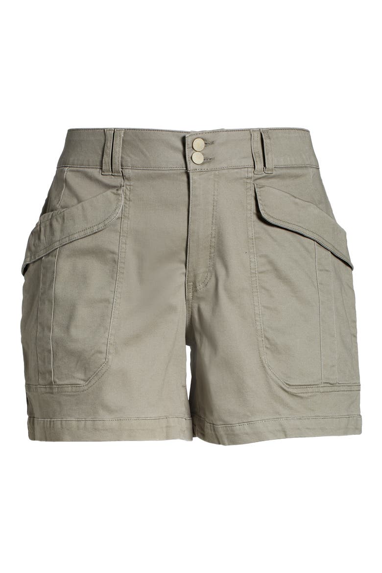 'Ab'Solution Flap Pocket High Waist Shorts (Nordstrom Exclusive), Alternate, color, LOK LAUREL